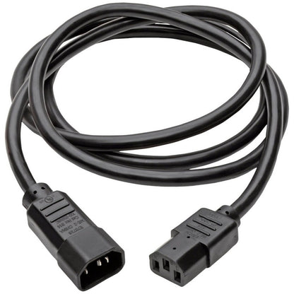 Eaton Tripp Lite Series Heavy-Duty PDU Power Cord, C13 to C14 - 15A, 250V, 14 AWG, 10 ft. Black