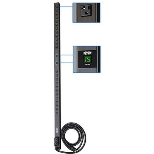Eaton Tripp Lite PDUMV30 Metred 120V 30A 24 Outlet Rack PDU with Digital Current Meters