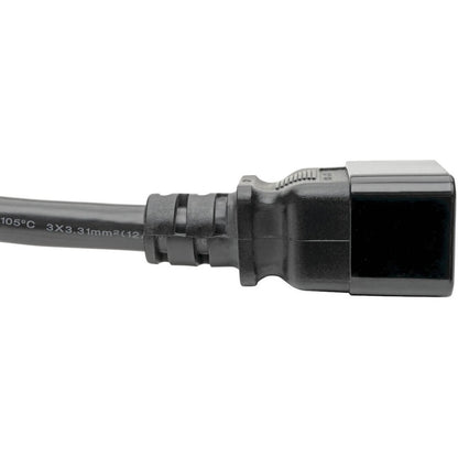 Tripp Lite P036-002 Heavy-Duty C19 to C20 Power Cord, 2 ft., 20A 250V, Black
