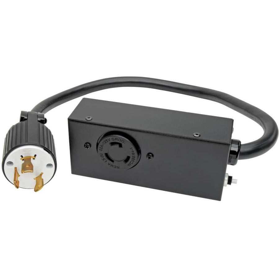 Eaton Tripp Lite Series 2 ft. Power Extension Cord with NEMA L5-30P to NEMA L5-20R Plug and Built-in 20A Breaker