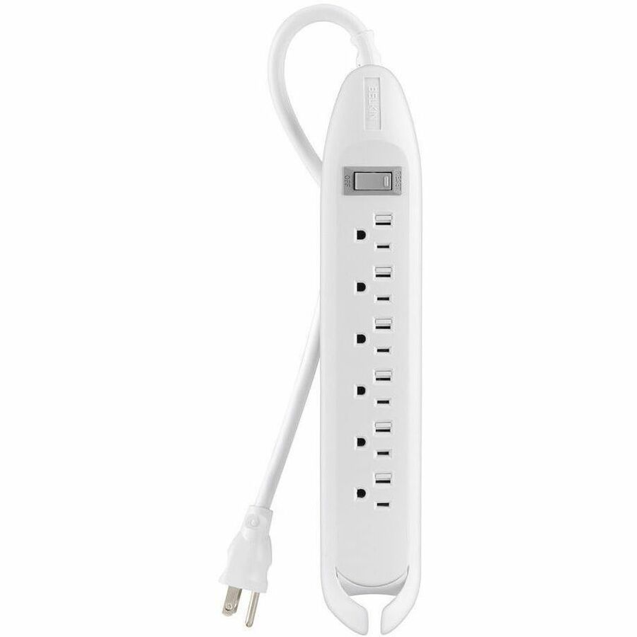 Belkin 6-Outlets Power Strip with 4ft Cord – Reliable Power Distribution for Home and Office