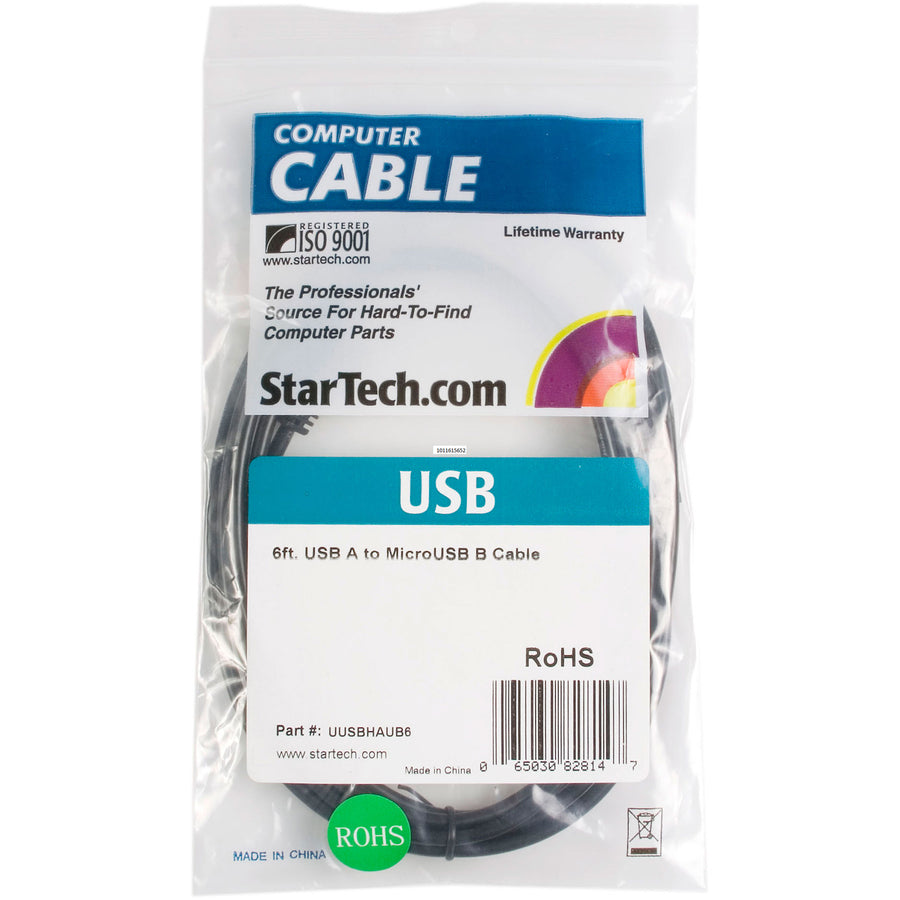 StarTech.com UUSBHAUB6 6-Foot USB A to Micro USB Data Transfer Cable