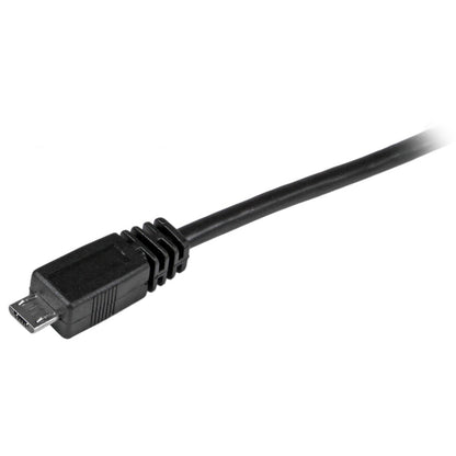 StarTech.com 3 ft Micro USB Cable - A to Micro-B with Left Angle Connector