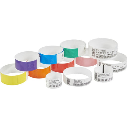 Zebra Wristband Polypropylene 1 x 11in Direct Thermal Z-Band Direct HC100 for Healthcare Identification
