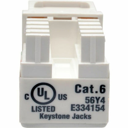 Eaton Tripp Lite Series Cat6/Cat5e 110 Punch Down Keystone Jack - White
