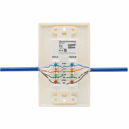 Eaton Tripp Lite Series HDMI Over Cat5/Cat6 Wall Plate Kit with Signal Regenerator and Extender