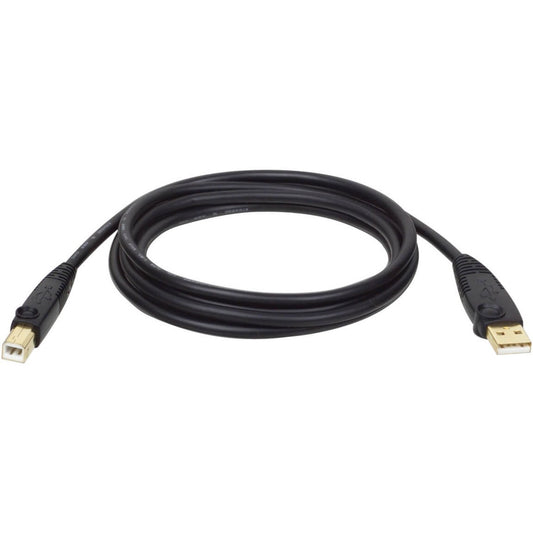 Eaton Tripp Lite Series USB 2.0 A to B Cable (M/M) – 10 ft. Gold-Plated Connectors for Reliable Data Transfer
