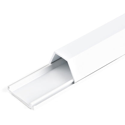 StarTech.com TC6W2 6 ft White Cable Raceway Duct for Organized Cable Management