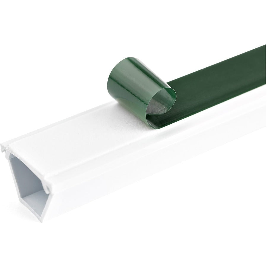 StarTech.com TC6W2 6 ft White Cable Raceway Duct for Organized Cable Management