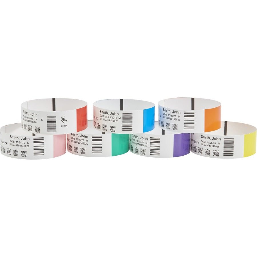 Zebra Z-Band Direct Wristband Cartridge Kit (White) – Polypropylene, 11 Inch Length, 3/4 Inch Width, Compatible with Zebra HC100 Printer