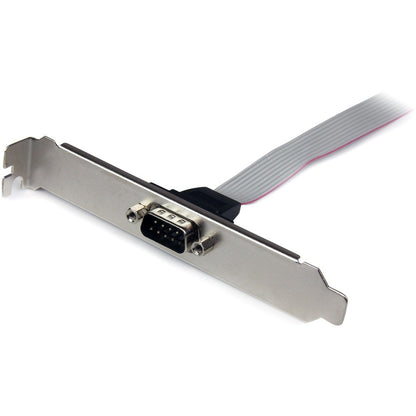 StarTech.com 9-pin Serial to 10-pin Header Slot Plate - Serial Panel Connection for Motherboards - DB-9 Male to IDC Female Adapter