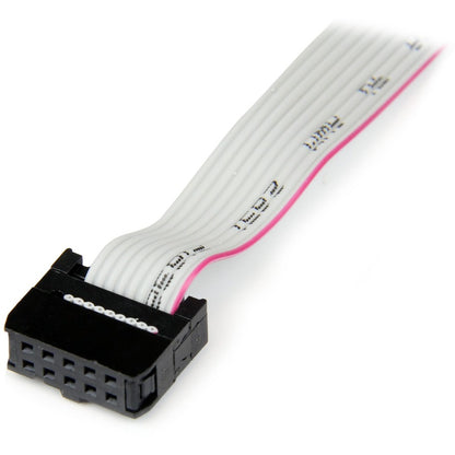 StarTech.com 9-pin Serial to 10-pin Header Slot Plate - Serial Panel Connection for Motherboards - DB-9 Male to IDC Female Adapter