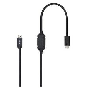Belkin DisplayPort to HDMI Cable 3ft - Black for High-Resolution Video and Audio