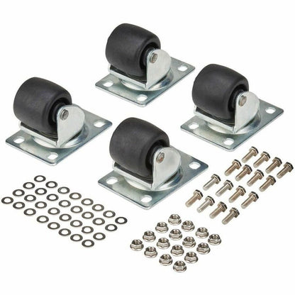 Eaton Tripp Lite Series SRCASTER Caster Kit for SmartRack Enclosures – Heavy Duty Rolling Casters with 550 lb Capacity, 4 Pack