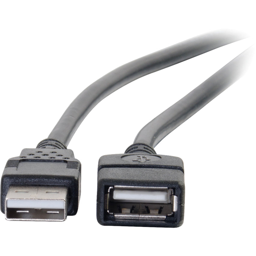 Legrand Group C2G 9.6 ft USB 2.0 Extension Cable - USB A Female to Male, Black