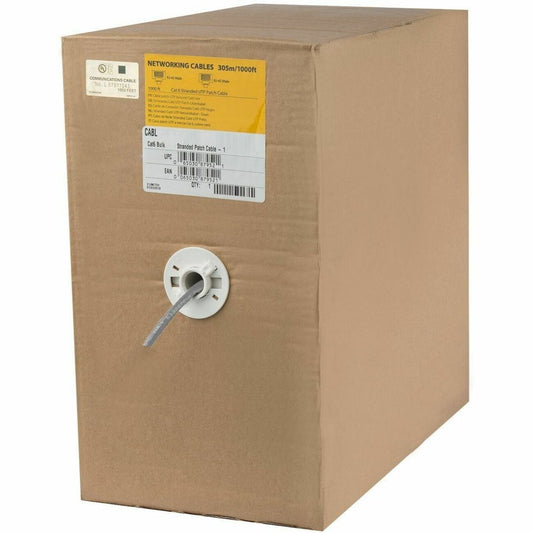 StarTech.com 1000 ft Bulk Cat6 Ethernet Cable - Stranded, CM-Rated for In-Wall Use - Gray