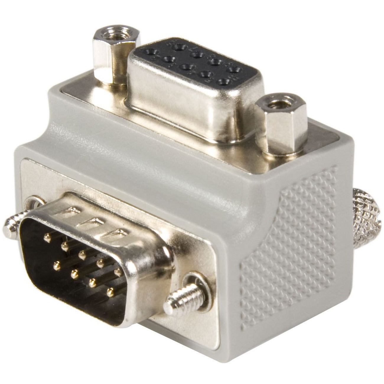 StarTech.com Serial Adapter Cable - Right Angle DB9 Male to Female, 1.3 Inches