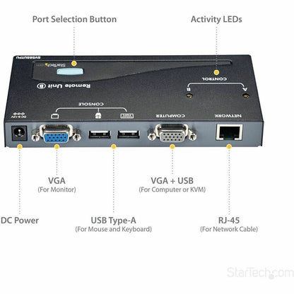 StarTech.com SV565UTPU USB VGA KVM Console Extender over CAT5 UTP – 500 ft