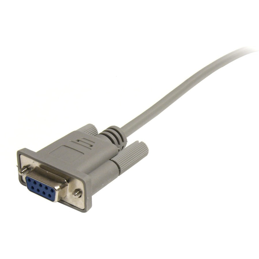 StarTech.com 25ft Cross Wired DB9 Serial Null Modem Cable F/F - Data Transfer Cable for PCs and Modems