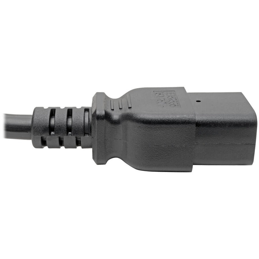 Eaton Tripp Lite Series Power Cord, C19 to C14, Heavy-Duty 15A 250V, 2 ft. Black