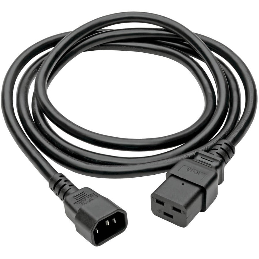 Eaton Corporation Tripp Lite P047-004 Power Cord C19 to C14, 4 ft. Heavy-Duty 15A 250V Black