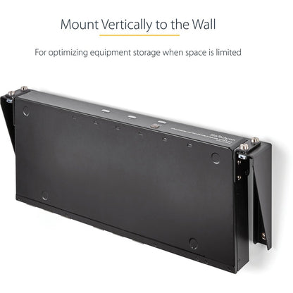 StarTech.com 1U 19-inch Steel Vertical Wall Mount Equipment Rack Bracket RK119WALLV
