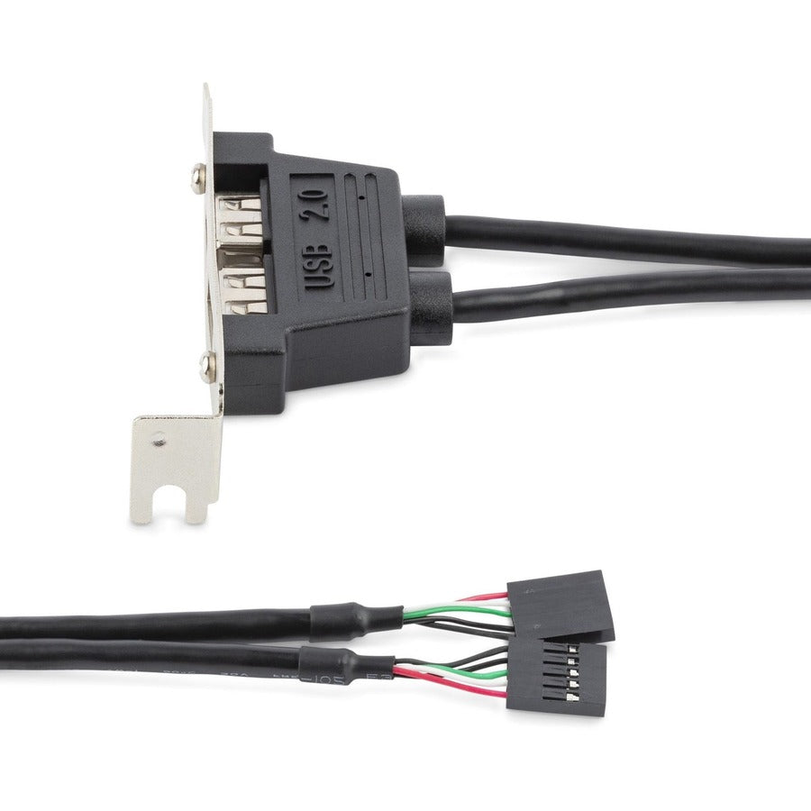 StarTech.com USBPLATELP 2 Port Low Profile USB Slot Plate Adapter