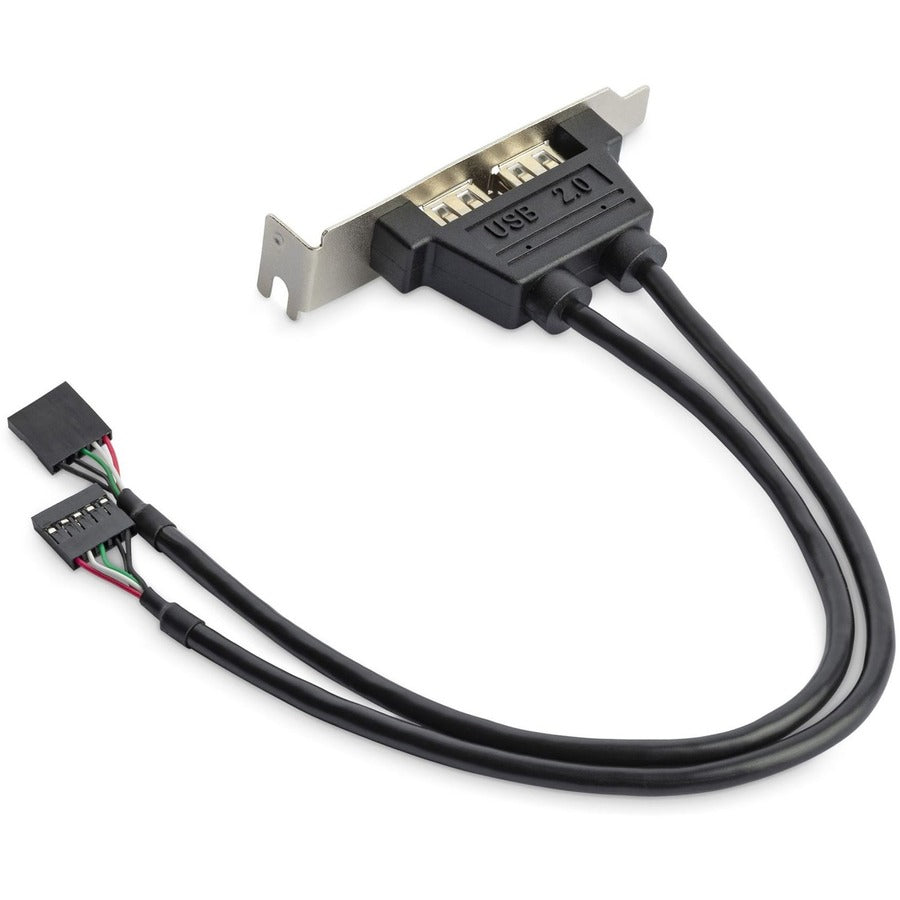 StarTech.com USBPLATELP 2 Port Low Profile USB Slot Plate Adapter