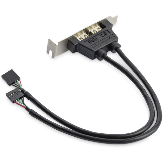 StarTech.com USBPLATELP 2 Port Low Profile USB Slot Plate Adapter