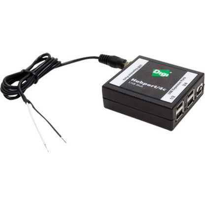 Digi Hubport/4c DC 4-Port USB Hub with Power Adapter and USB 2.0 Connectivity