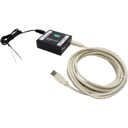 Digi Hubport/4c DC 4-Port USB Hub with Power Adapter and USB 2.0 Connectivity