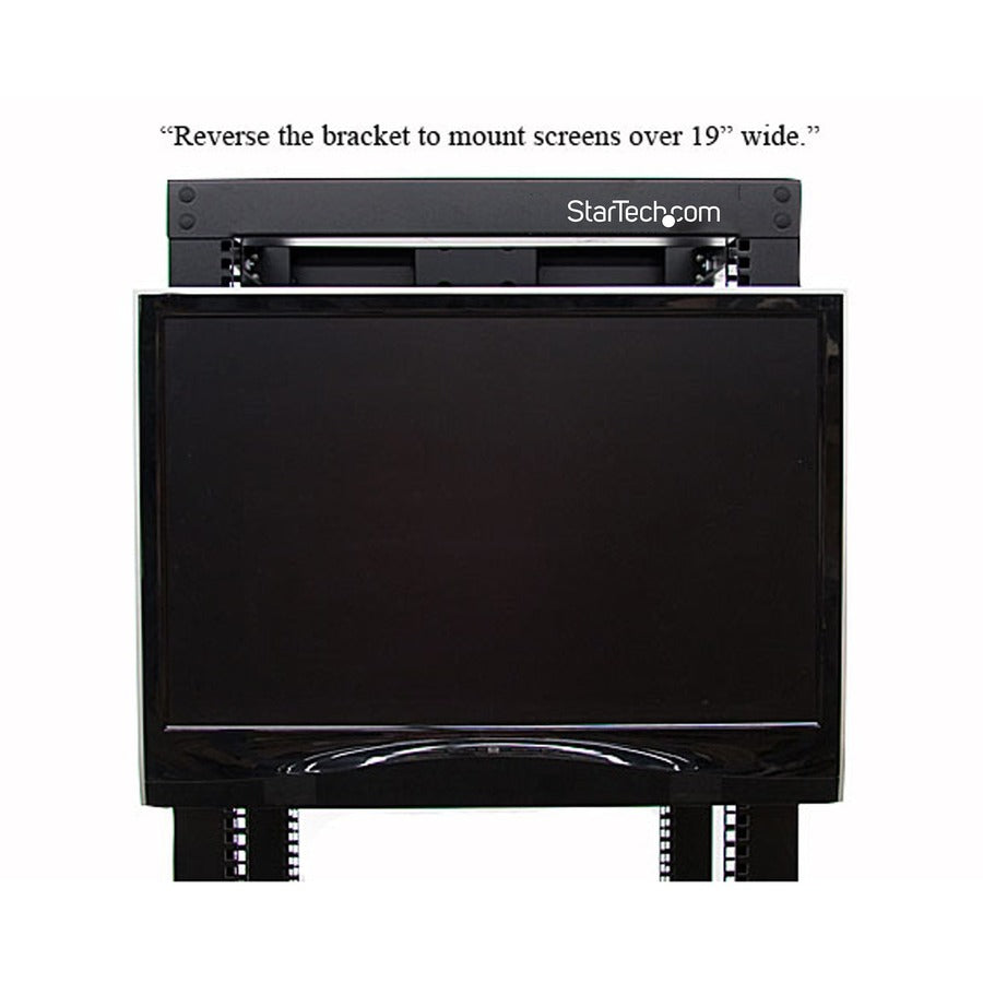 StarTech.com RKLCDBK Universal VESA LCD Monitor Mounting Bracket for 19-inch Racks and Cabinets