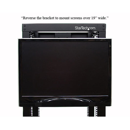 StarTech.com RKLCDBK Universal VESA LCD Monitor Mounting Bracket for 19-inch Racks and Cabinets