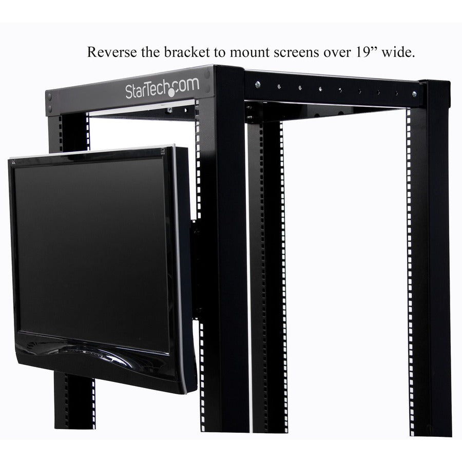 StarTech.com RKLCDBK Universal VESA LCD Monitor Mounting Bracket for 19-inch Racks and Cabinets