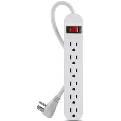 Belkin 6 Outlet Power Strip with 5 ft Heavy-Duty Cord - White