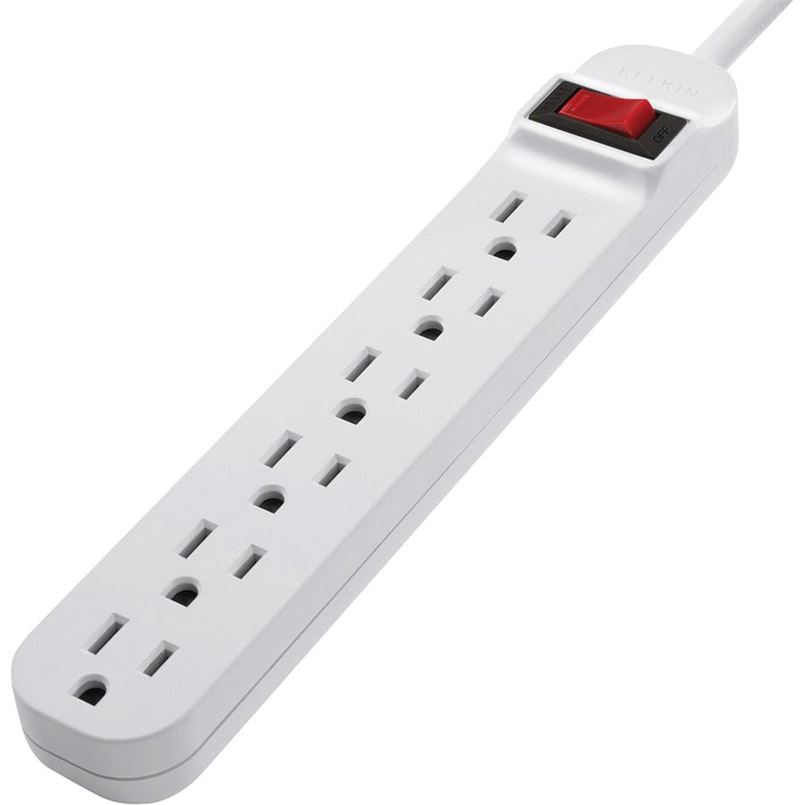 Belkin 6-Outlet Power Strip with 3ft Heavy-Duty Cord and On/Off Switch