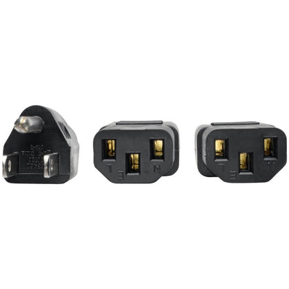 Eaton Tripp Lite Series P006-006-2 NEMA 5-15P to Dual IEC C13 Power Splitter Cable, 6 ft