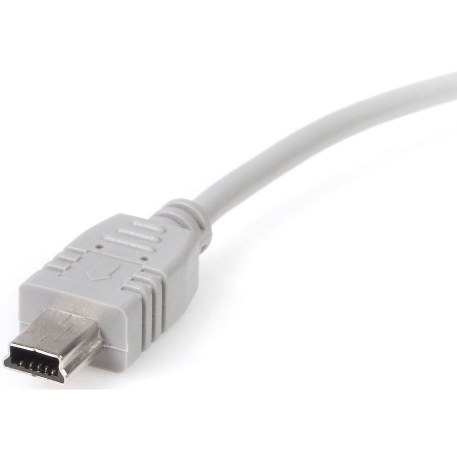StarTech.com USB2HABM1 1 ft Mini USB 2.0 Cable - A to Mini B - M/M for Data Transfer and Charging