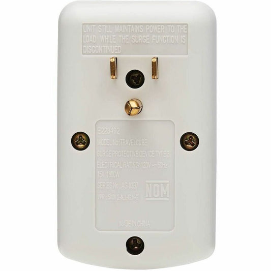 Eaton Tripp Lite Series TRAVELCUBE 1-Outlet Portable Surge Protector with 750 Joules and Lifetime Warranty