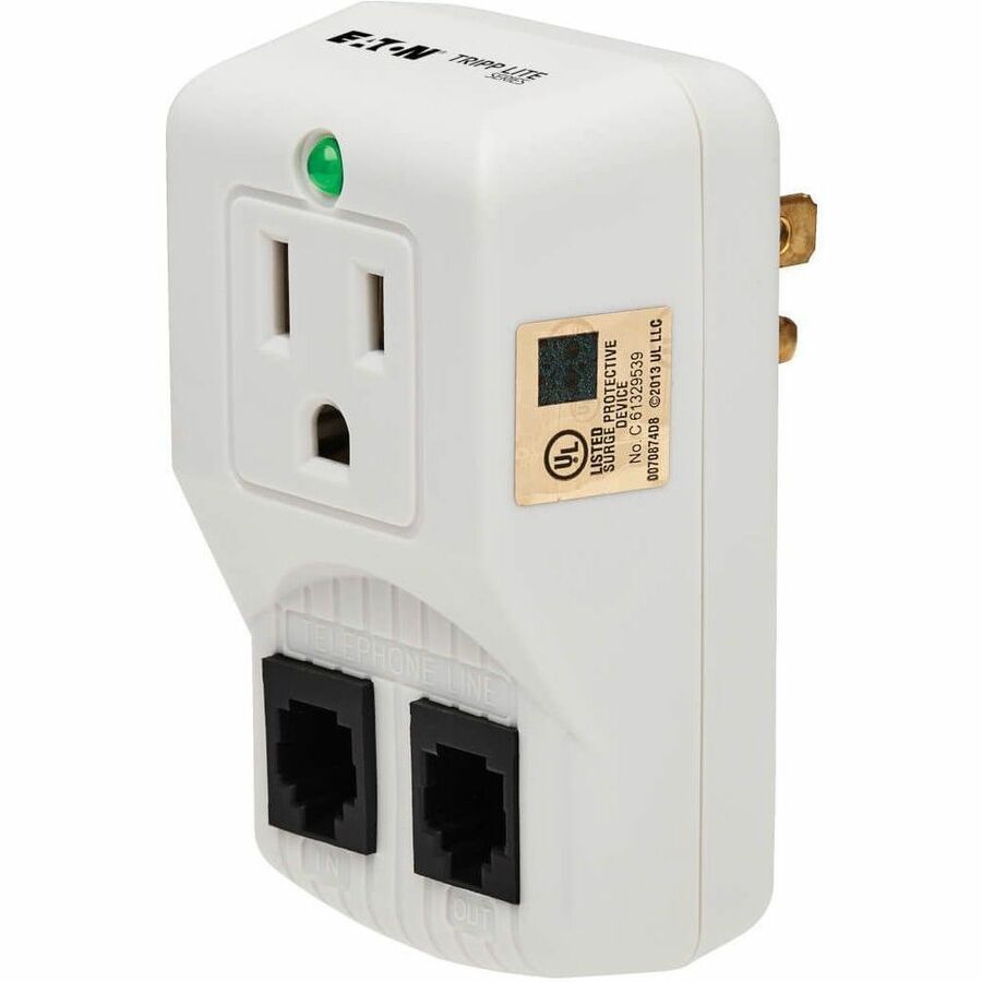 Eaton Tripp Lite Series TRAVELCUBE 1-Outlet Portable Surge Protector with 750 Joules and Lifetime Warranty