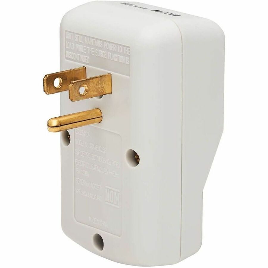 Eaton Tripp Lite Series TRAVELCUBE 1-Outlet Portable Surge Protector with 750 Joules and Lifetime Warranty