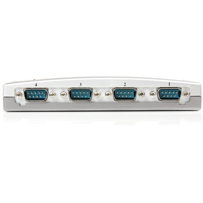 StarTech.com 4 Port USB to RS232 Serial Hub - Bus Powered USB Serial Adapter with DB9 Connectors