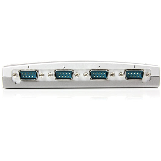 StarTech.com 4 Port USB to RS232 Serial Hub - Bus Powered USB Serial Adapter with DB9 Connectors