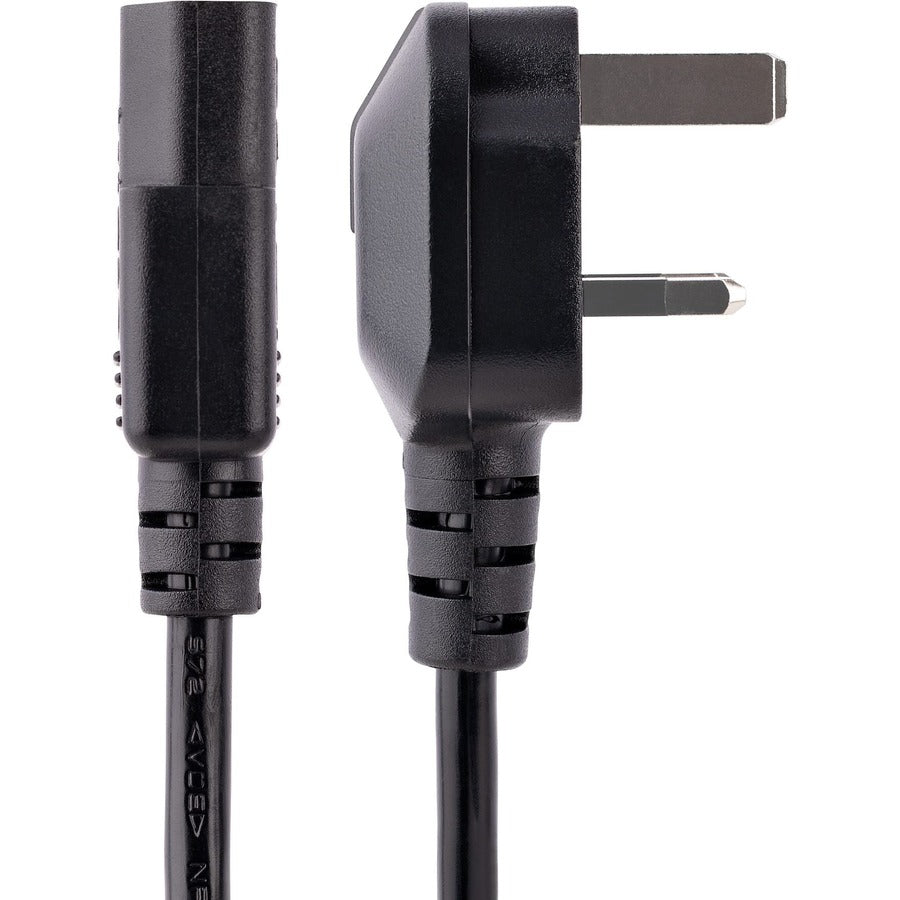 StarTech.com 6 ft UK Computer Power Cord PXT101UK – IEC C13 to BS 1363 Power Cable for Desktop, Printer, Monitor