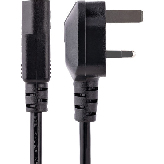 StarTech.com 6 ft UK Computer Power Cord PXT101UK – IEC C13 to BS 1363 Power Cable for Desktop, Printer, Monitor