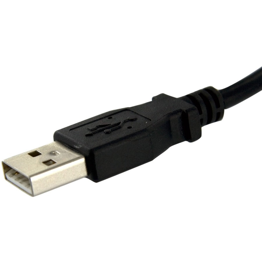 StarTech.com 1 ft Panel Mount USB Cable A to A - Female/Male Extension Cord