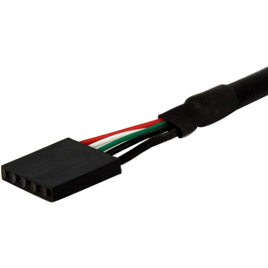 StarTech.com 1 ft Panel Mount USB Cable - USB A to Motherboard Header F/F
