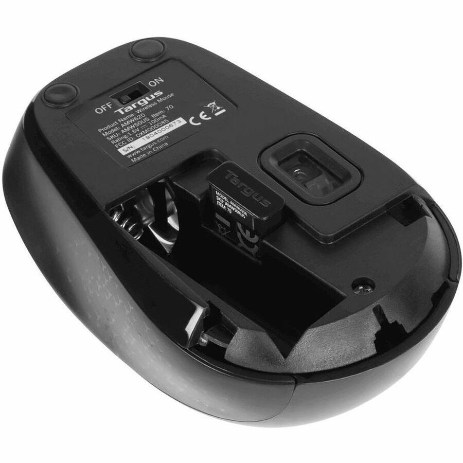 Targus Wireless BlueTrace Mouse AMW50US – Ergonomic 1600 DPI Wireless Optical Mouse with 33 ft Range