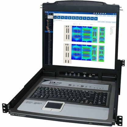 Eaton Tripp Lite Series NetDirector 8-Port 1U Rack-Mount LCD KVM Console with 19-Inch Screen and Combo Cables