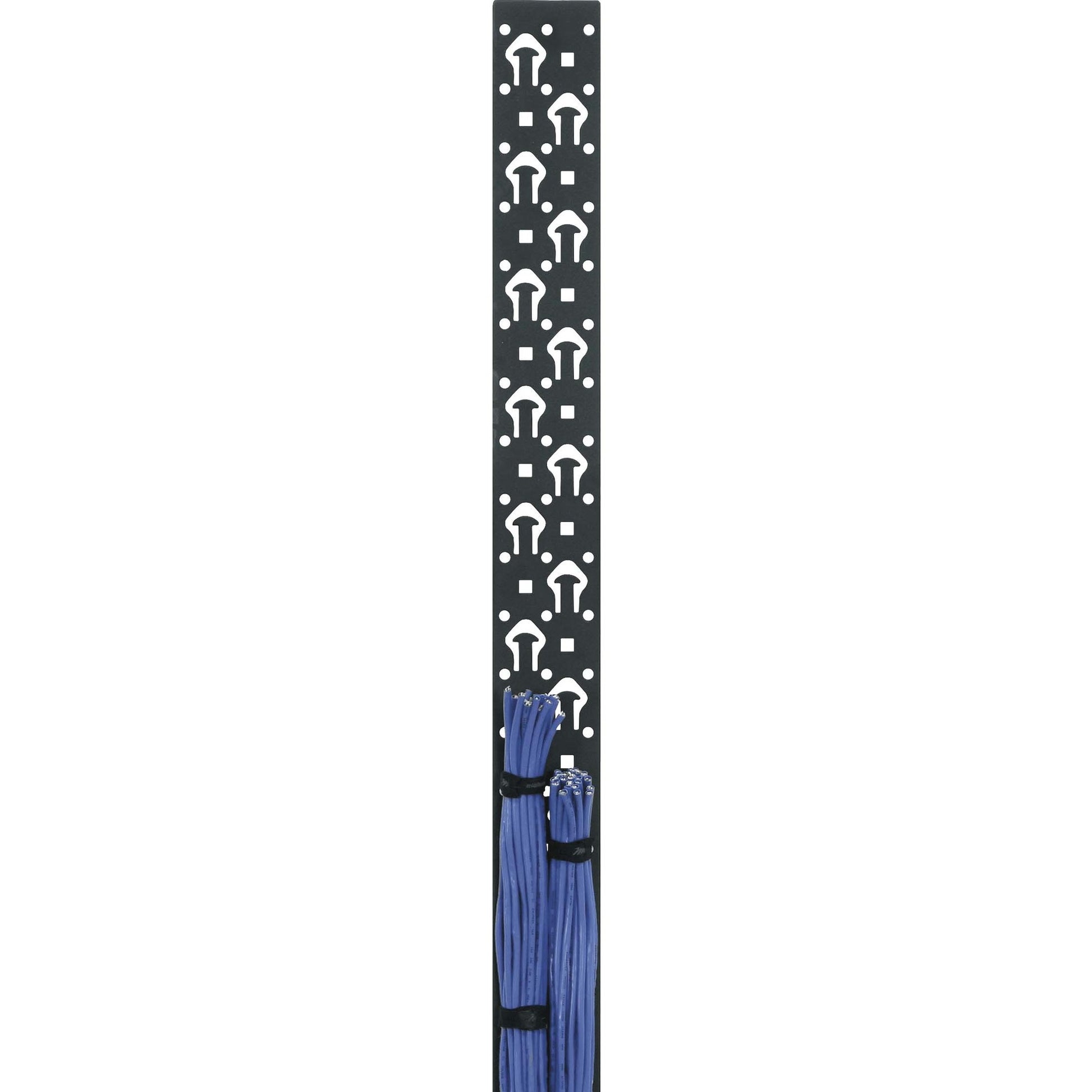 Middle Atlantic LACE-40-OP 3-1/4 inch Steel Cable Strip Organizer with Tie Posts